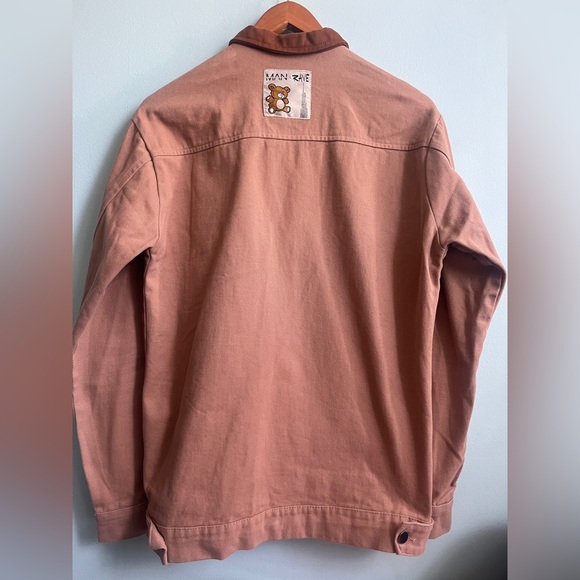 Boohoo Men's Two-Tone Tan and Brown Jacket - Picture 2 of 6